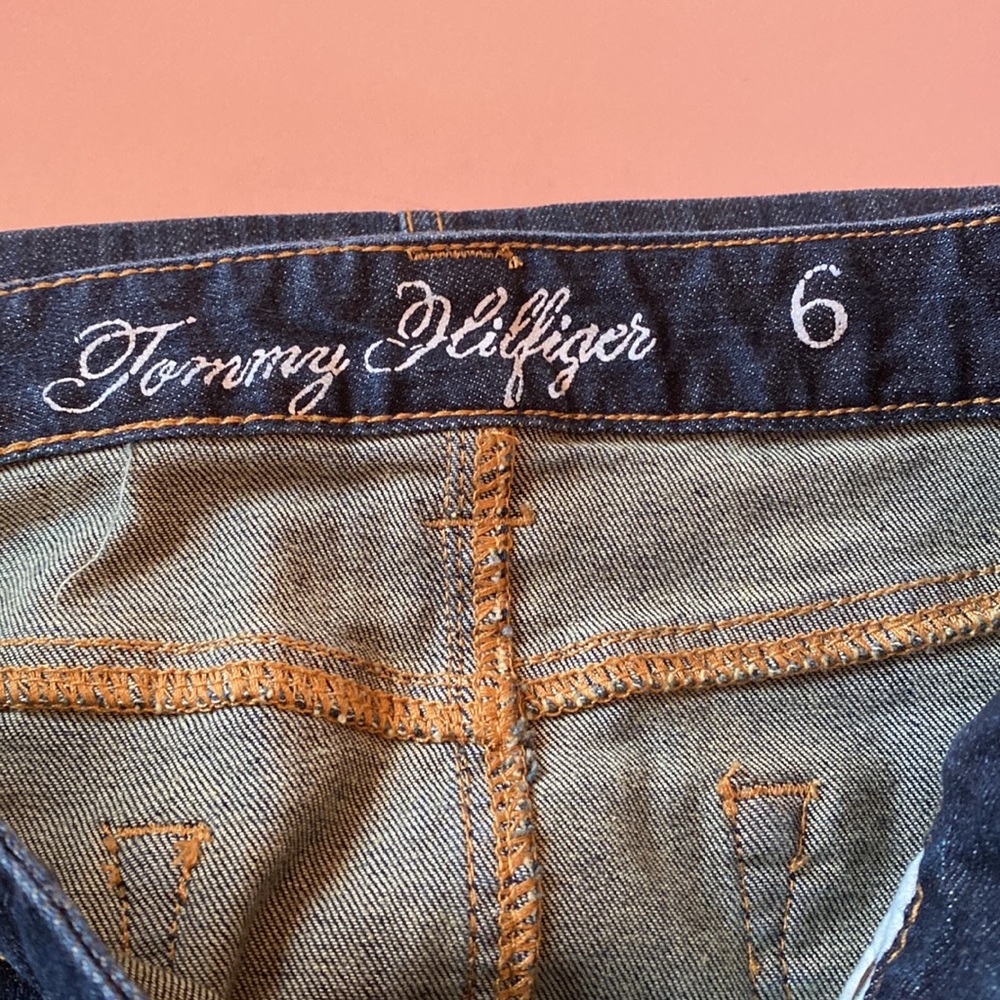 Tommy Hilfiger Denim Jean Mini Skirt Size 6 - Picture 4 of 6